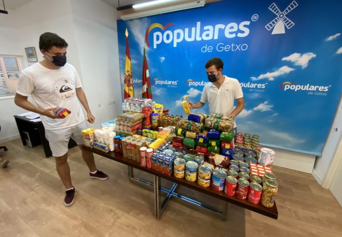 NNGG de Bizkaia recoge más de 500kg de alimentos para los afectados por la crisis del COVID19