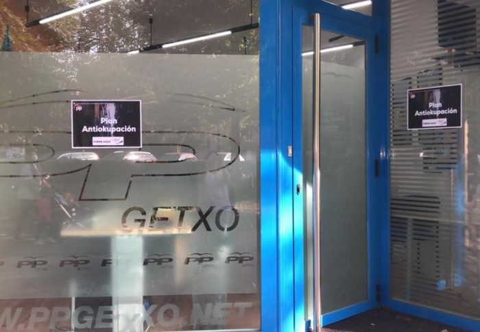 El PP de Getxo se suma a la campaña nacional contra la ocupación ilegal de viviendas